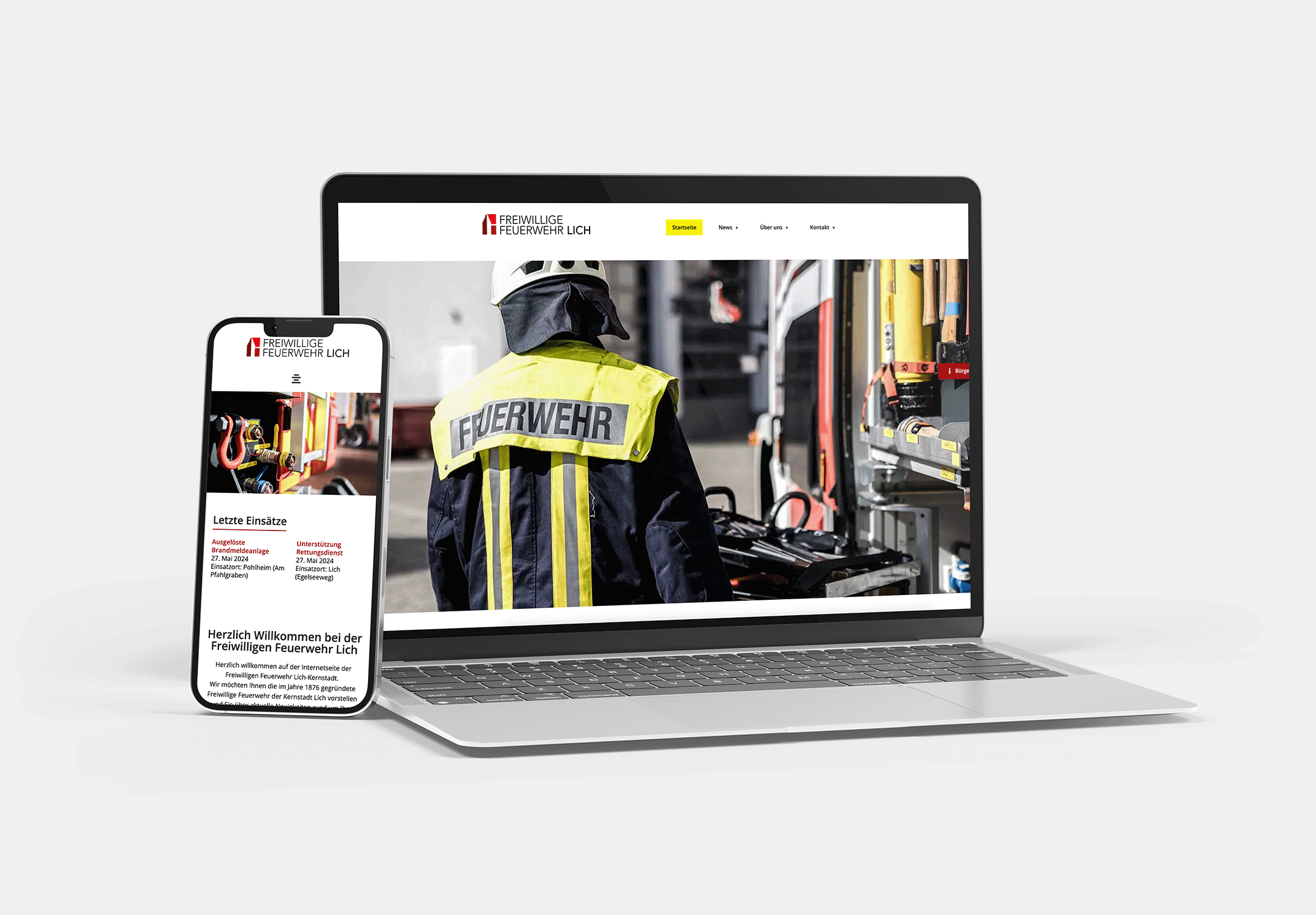FFW Lich Website Mockup